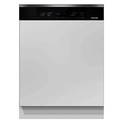 Miele G6825 SCi XXL Semi Integrated Dishwasher, Clean Steel Miele G6825 SCi XXL Semi Integrated Dishwasher, Clean Steel
